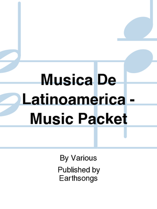 Book cover for musica de latinoamerica - music packet