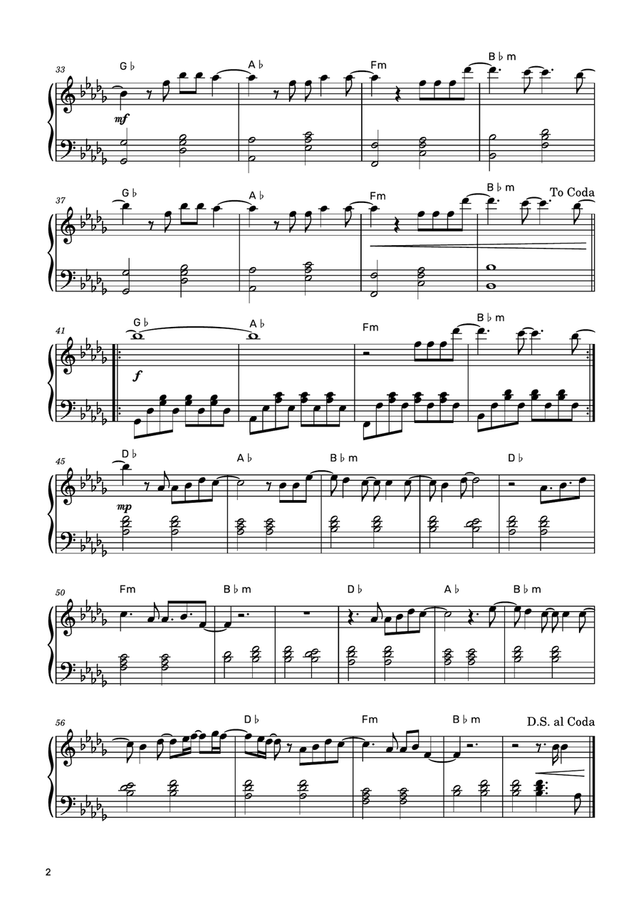 Titanium Piano Solo scores gallery preview page 2