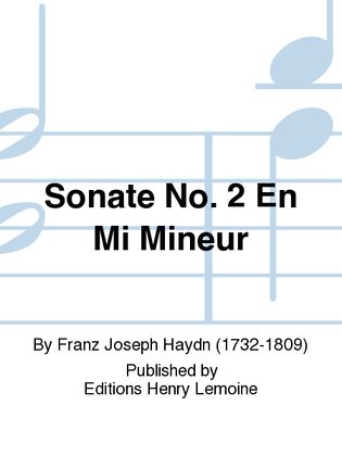 Sonate No. 2 en Mi min.