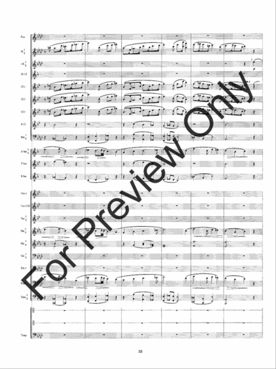 Symphony #3 Slavyanskaya Concert Band scores gallery preview page 25