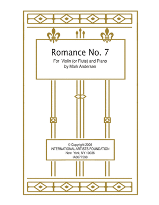 Romance No. 7 for Violin (or Flute) and Piano