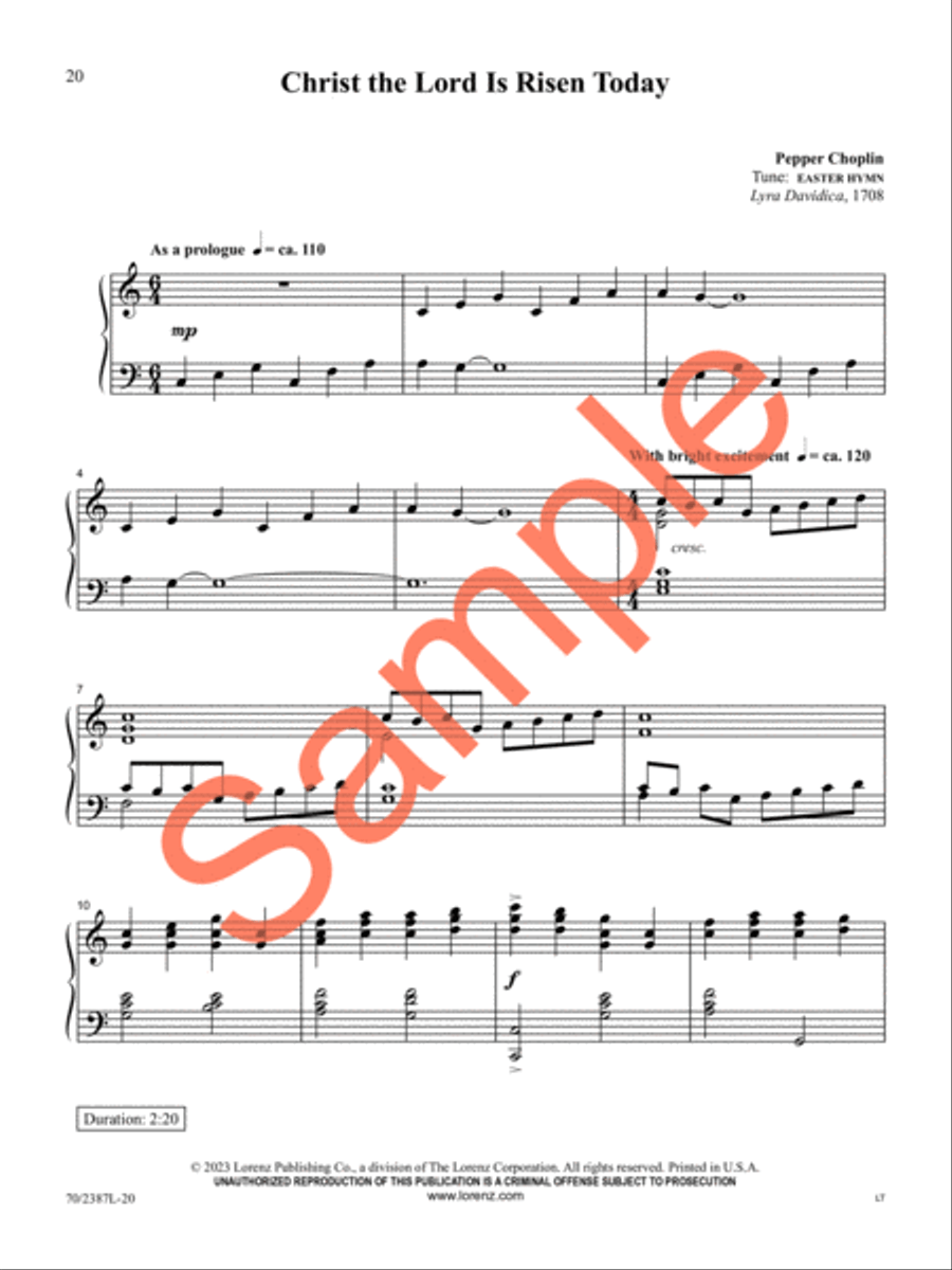 Alleluias for the Piano Alleluias for the Piano Piano Solo scores gallery preview page 17