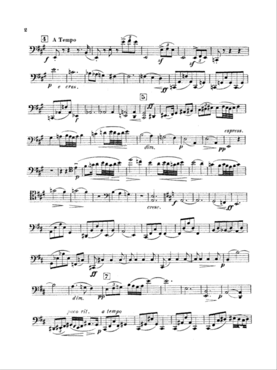 String Quartet in D Major (1907): Cello String Quartet scores gallery preview page 2