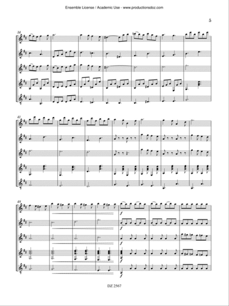 Tarentelle, Op. 18 Tarentelle, Op. 18 Guitar Ensemble scores gallery preview page 5