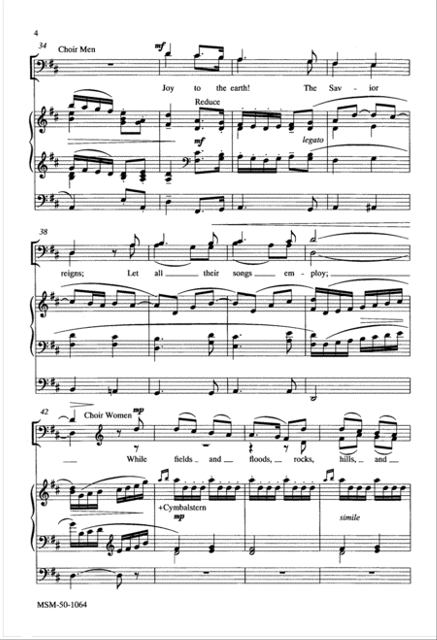 Joy to the World Joy to the World 4-Part scores gallery preview page 4