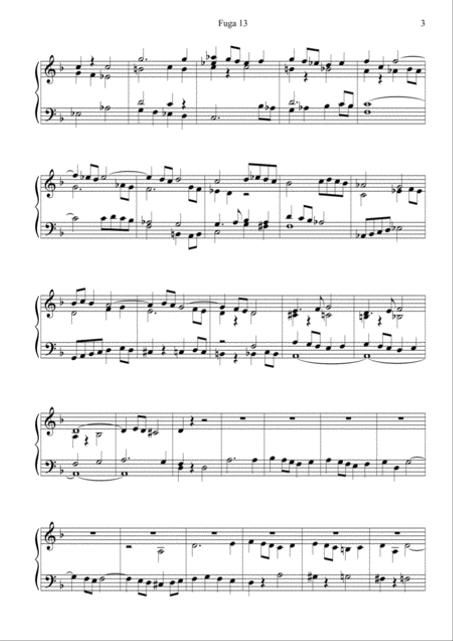 FUGA 13 - for solo Organ Organ Solo scores gallery preview page 3