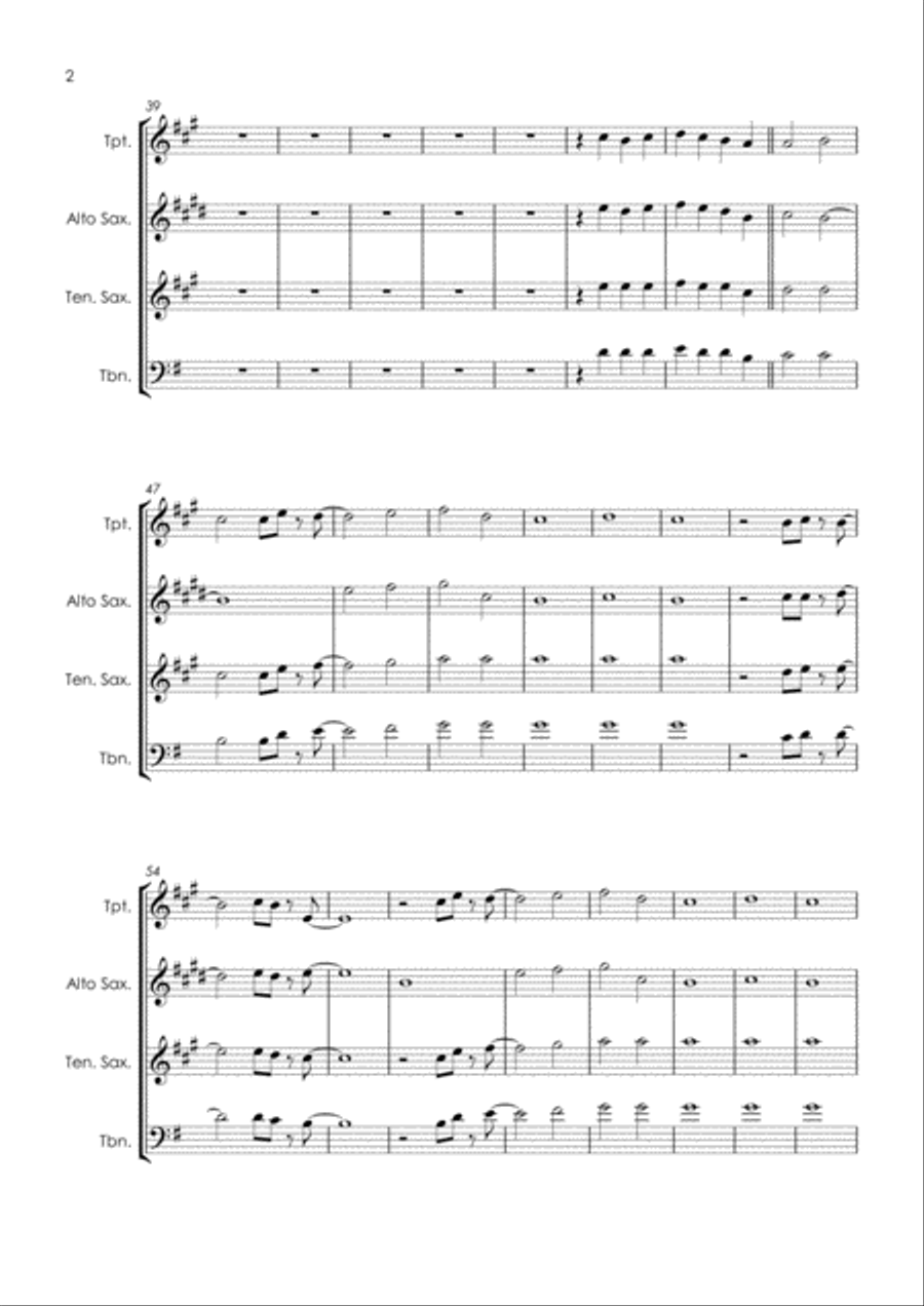 Daydream Believer Tenor Saxophone scores gallery preview page 6