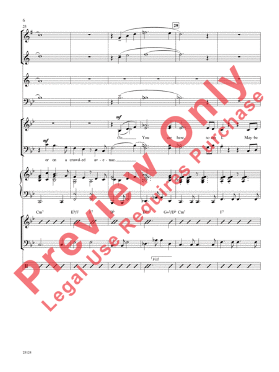 I Only Have Eyes for You / The More I See You Choir scores gallery preview page 7