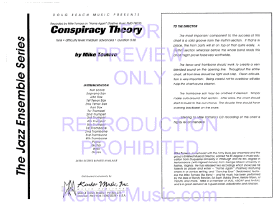 Conspiracy Theory Jazz Ensemble scores gallery preview page 2