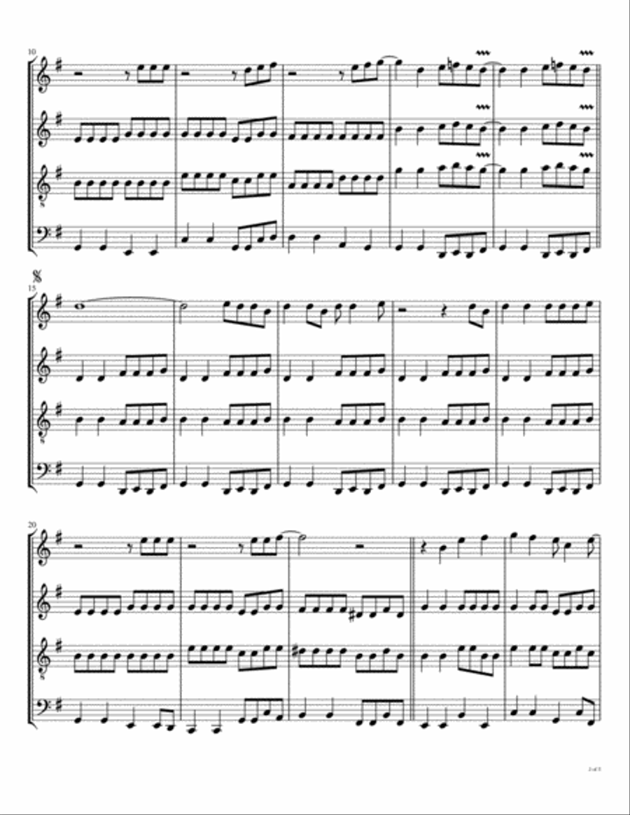 I Should Have Known Better Woodwind Quartet scores gallery preview page 3