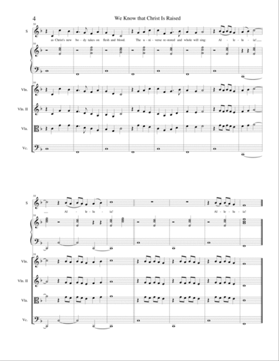 We Know That Christ Is Raised Small Ensemble scores gallery preview page 4