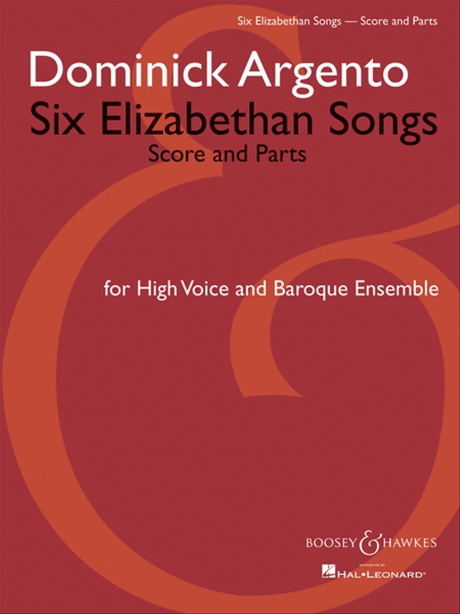 Six Elizabethan Songs Six Elizabethan Songs Voice scores gallery preview page 1