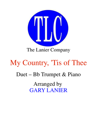 Book cover for MY COUNTRY, ‘TIS OF THEE (Duet – Bb Trumpet and Piano/Score and Parts)