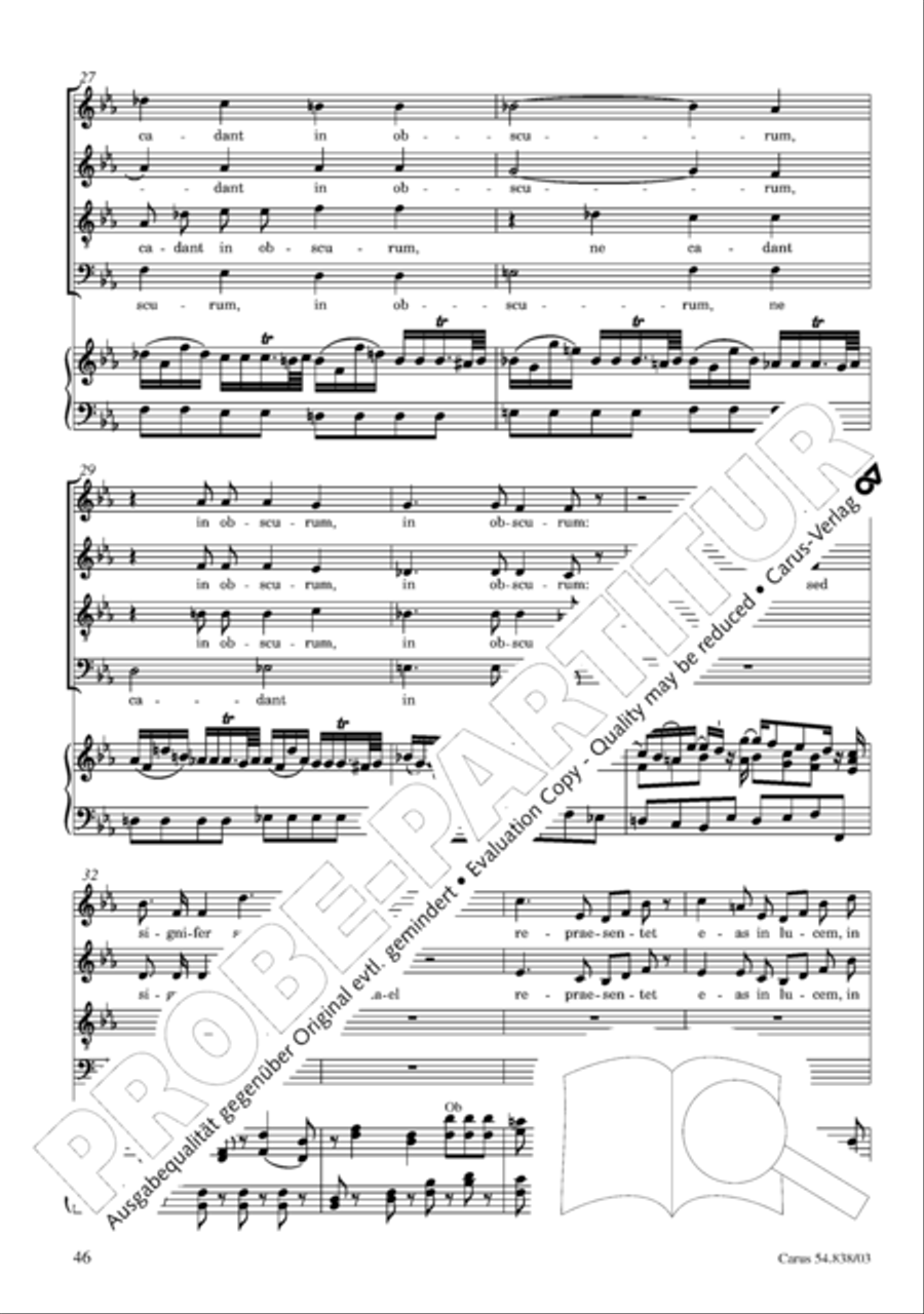 Requiem in B 4-Part scores gallery preview page 51
