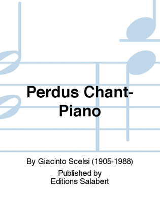 Book cover for Perdus Chant-Piano