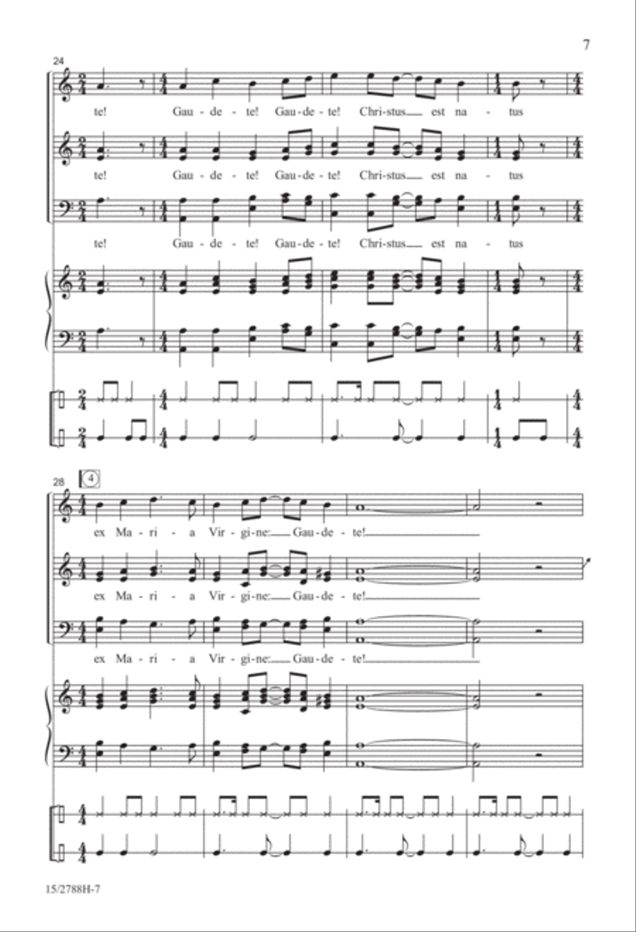 Gaudete! SSATB scores gallery preview page 8