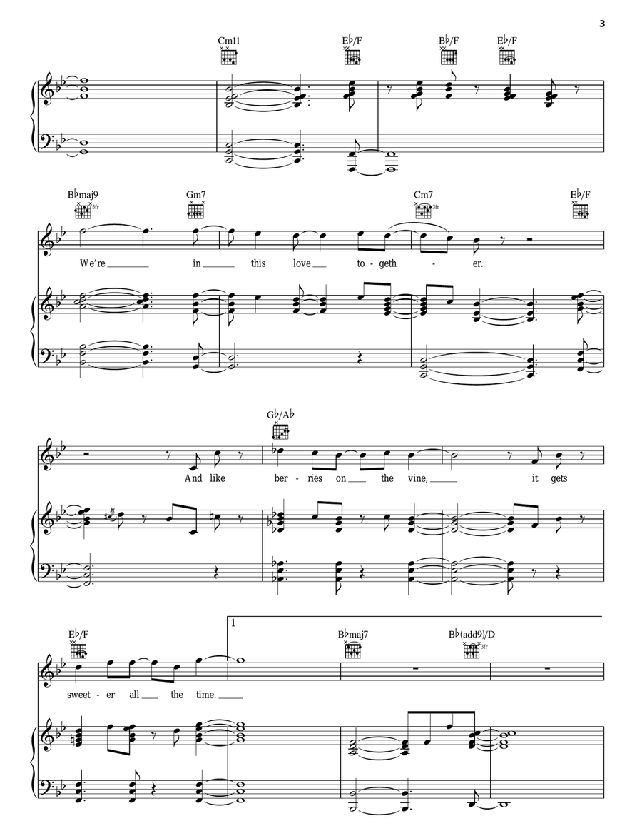 We're In This Love Together Acoustic Guitar scores gallery preview page 3