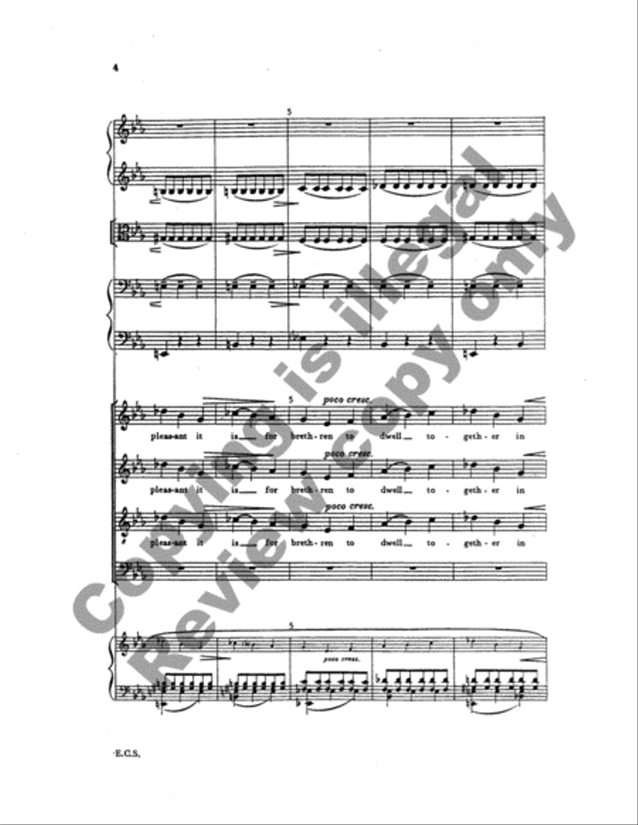 Two Psalms and a Proverb (Full Score) Choir scores gallery preview page 4