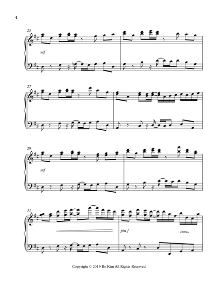 Bringing In The Sheaves (Sowing In The Morning) Piano Solo scores gallery preview page 4