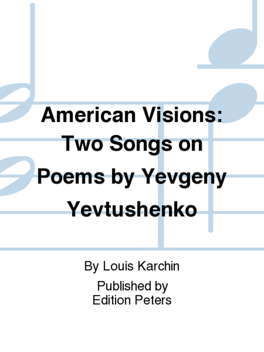 American Visions (Score - Chamber Version)