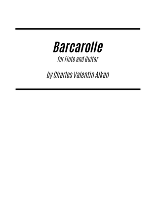 Book cover for Barcarolle (for Flute and Guitar)