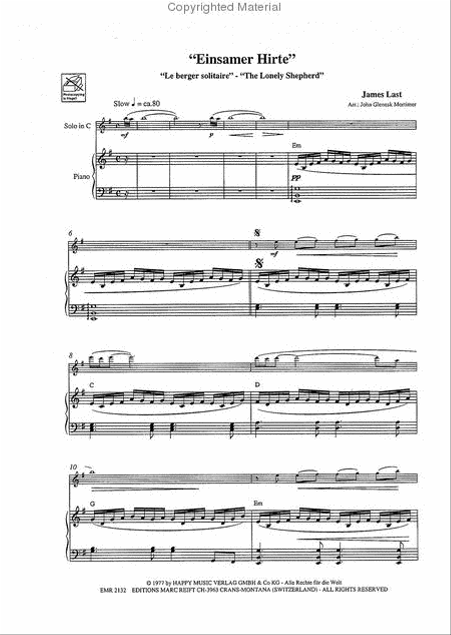 Einsamer Hirte Flute Solo scores gallery preview page 6