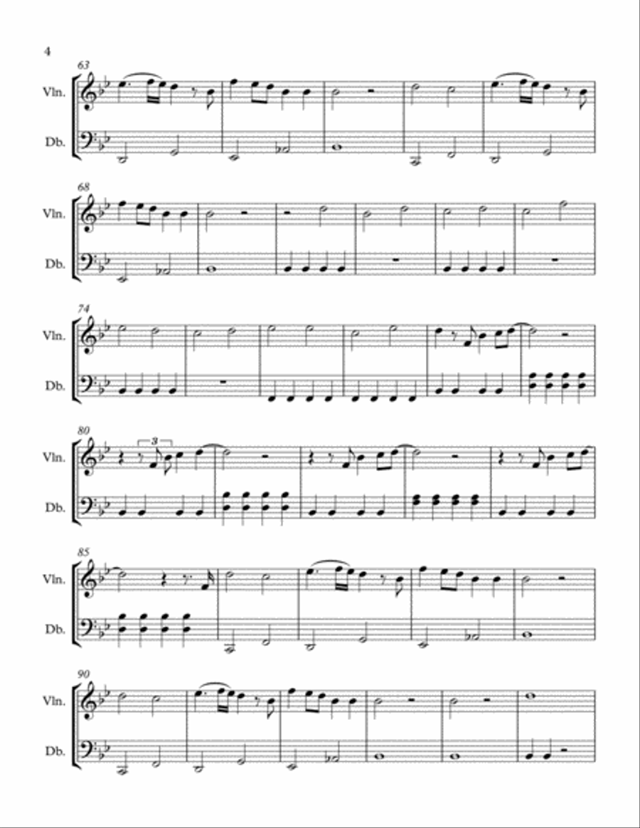Wonderful Christmastime String Duet scores gallery preview page 4