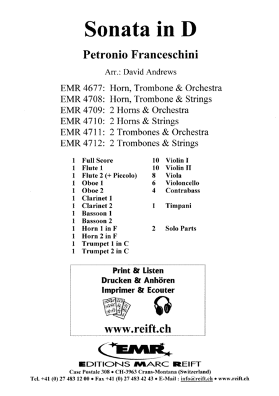 Sonata in D Orchestra scores gallery preview page 2