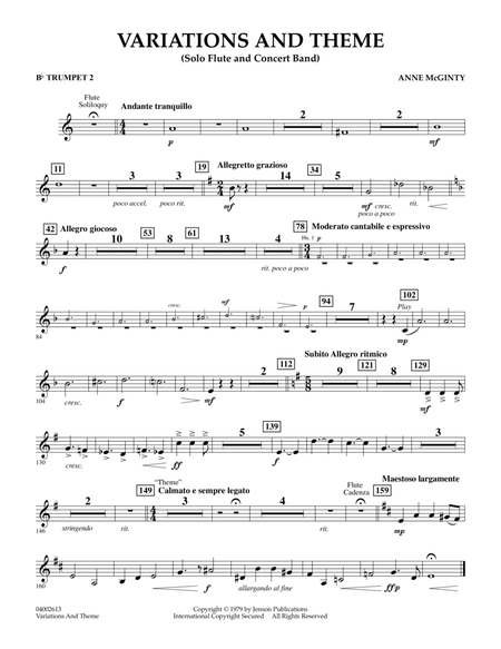 Variations And Theme (for Flute Solo And Band) - Bb Trumpet 2