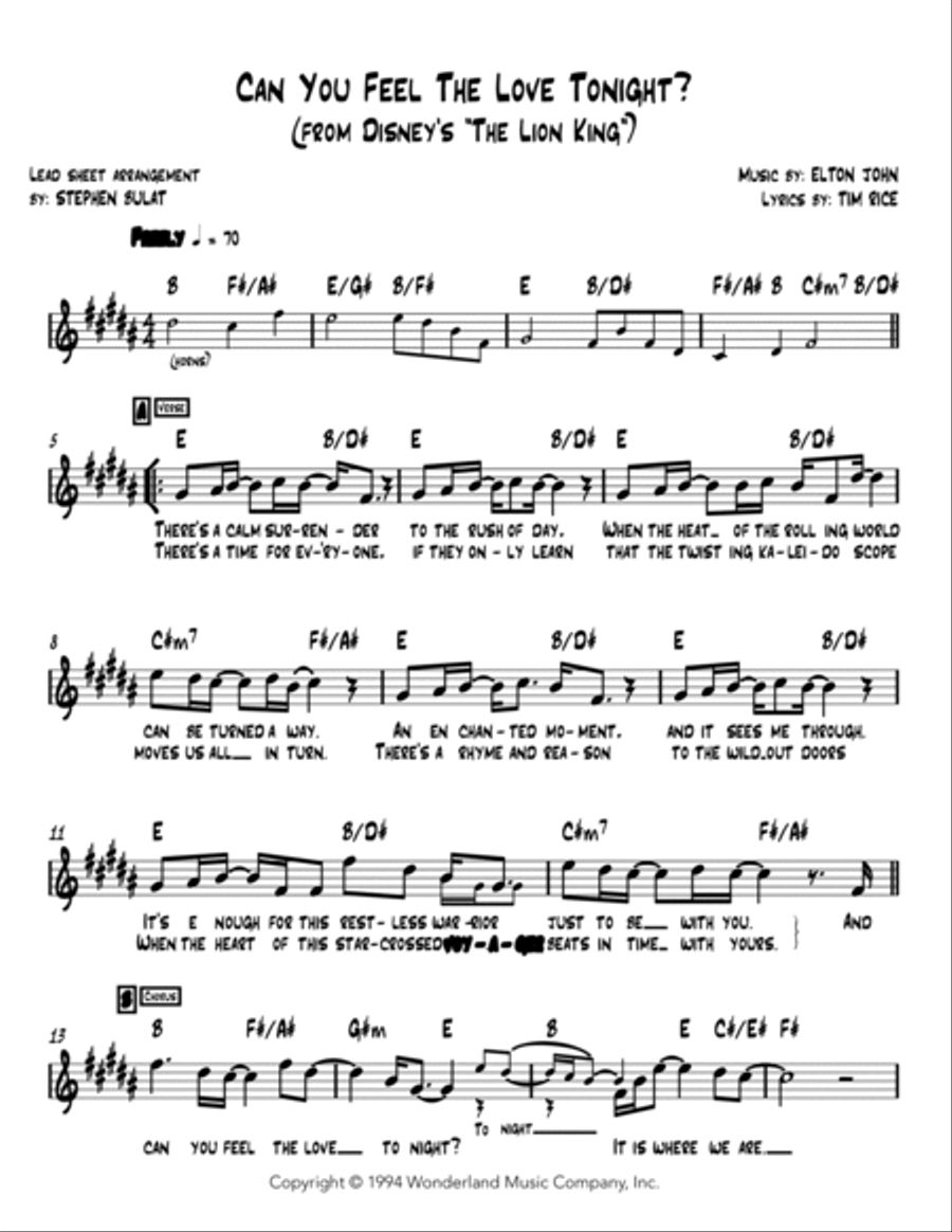 Can You Feel The Love Tonight Large Ensemble scores gallery preview page 2