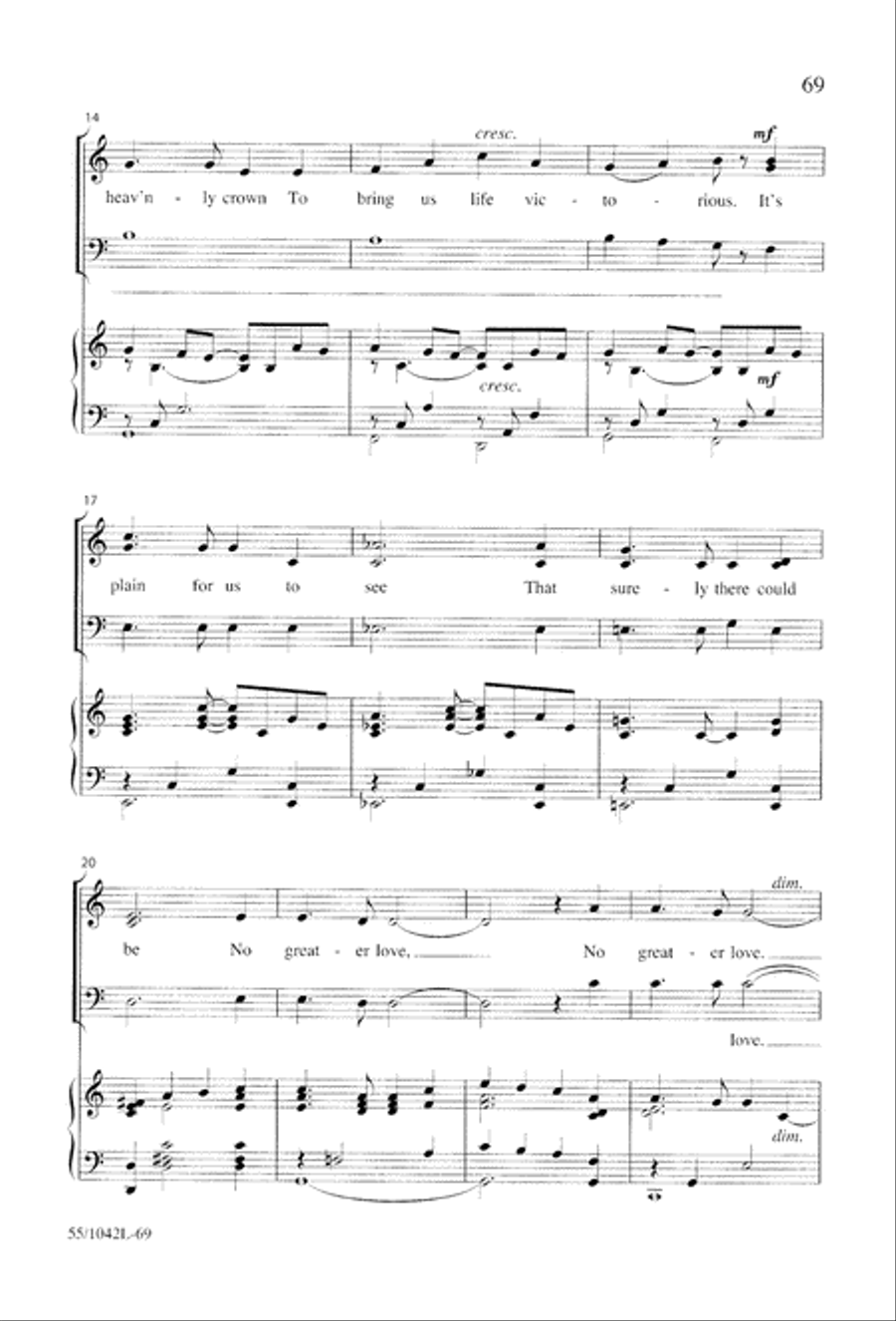 No Greater Love 3-Part scores gallery preview page 71