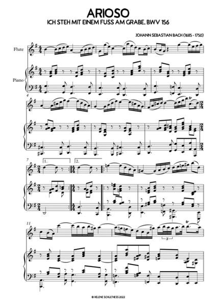 Arioso BWV 156 (Ich steh mit einem Fuss am Grabe)