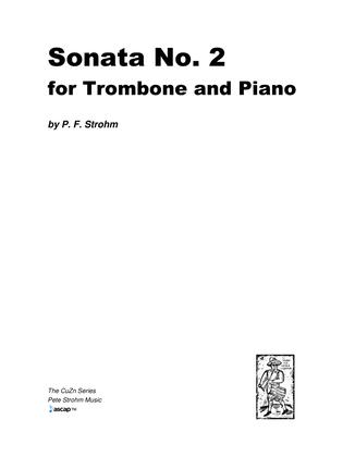 Book cover for Sonata No. 2 for Trombone and Piano