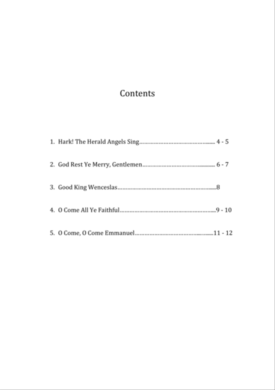 Christmas Songs (Book 3) - 15 String Harp (from Middle C) Harp scores gallery preview page 3