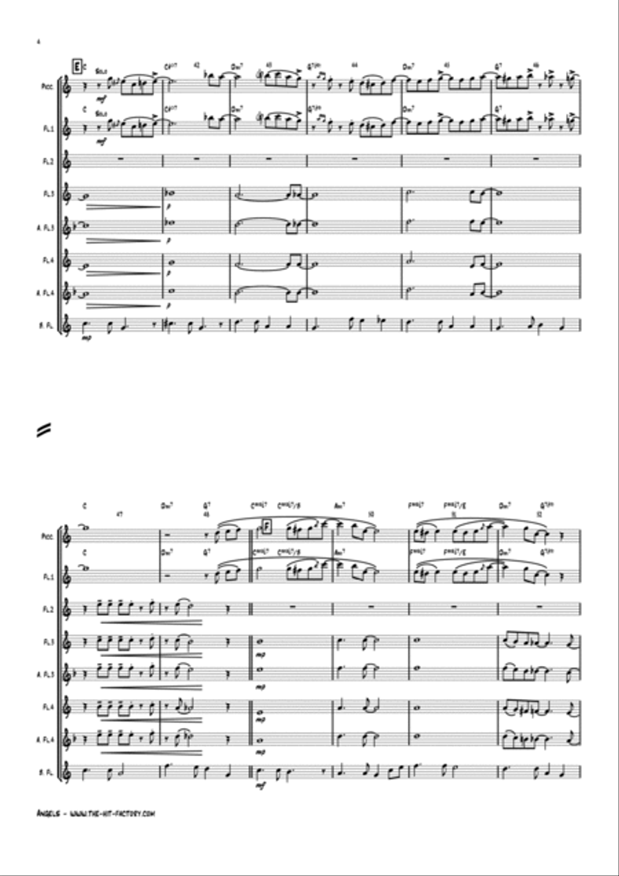 White Christmas Woodwind Ensemble scores gallery preview page 4
