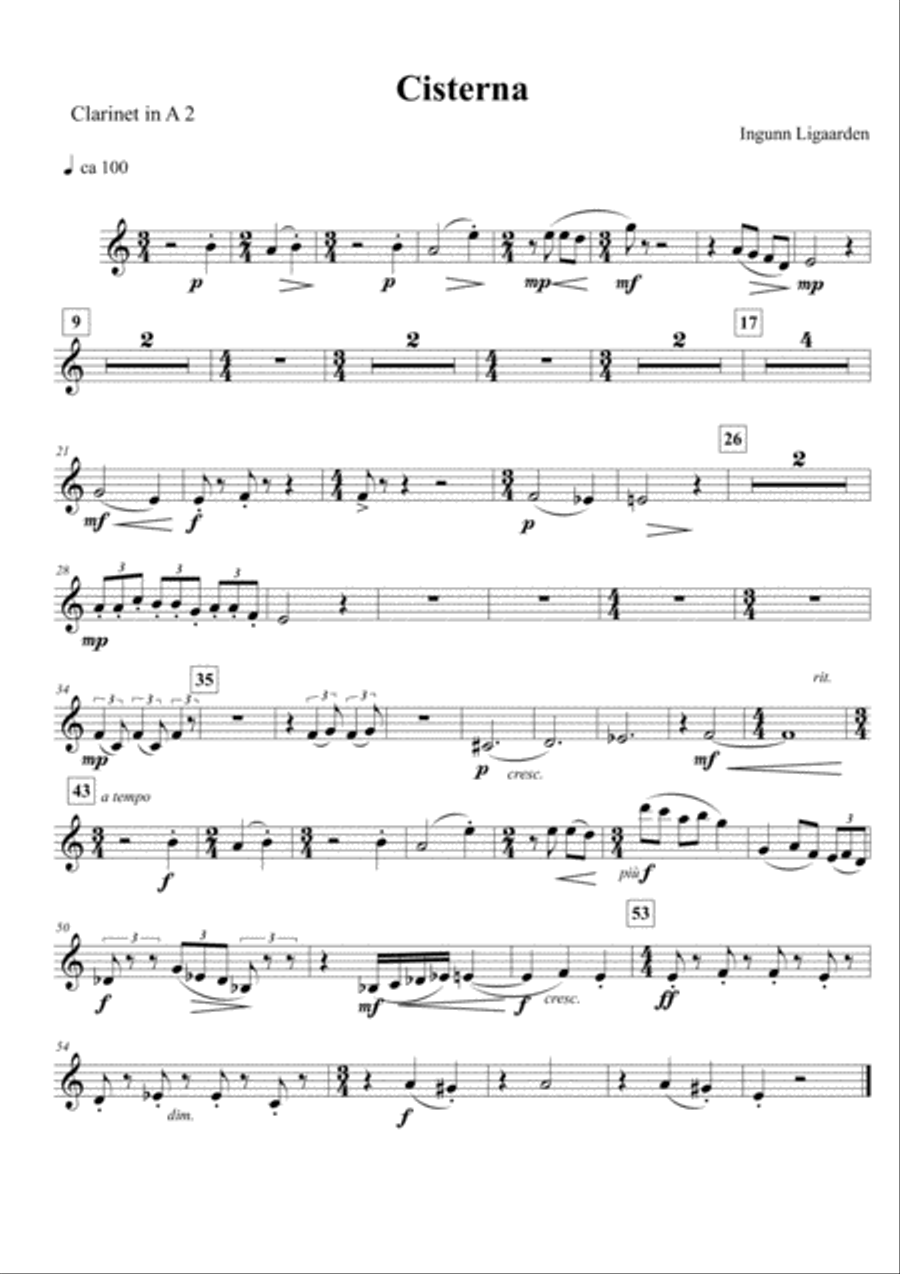 Cisterna - parts only Cisterna - parts only Chamber Orchestra scores gallery preview page 6