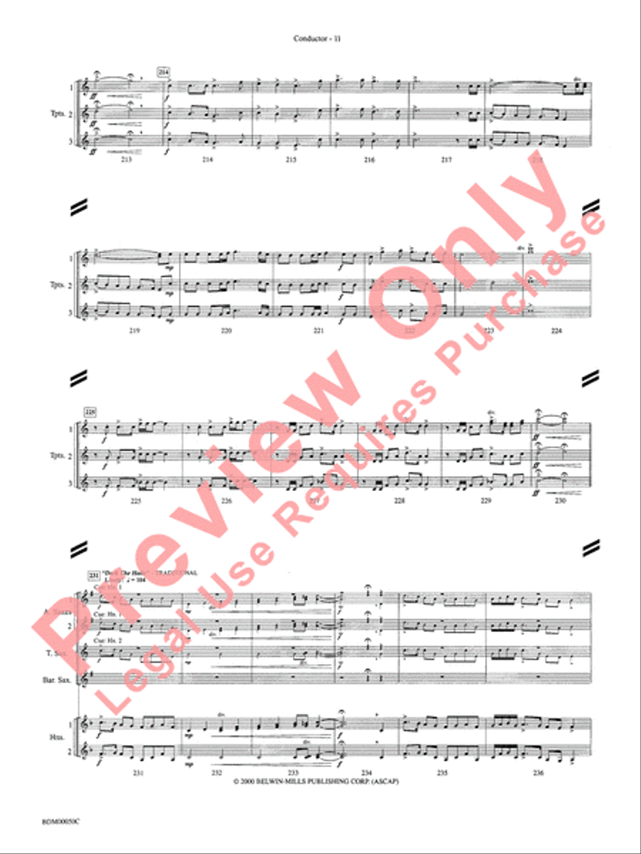 Christmas in the Round Concert Band scores gallery preview page 14