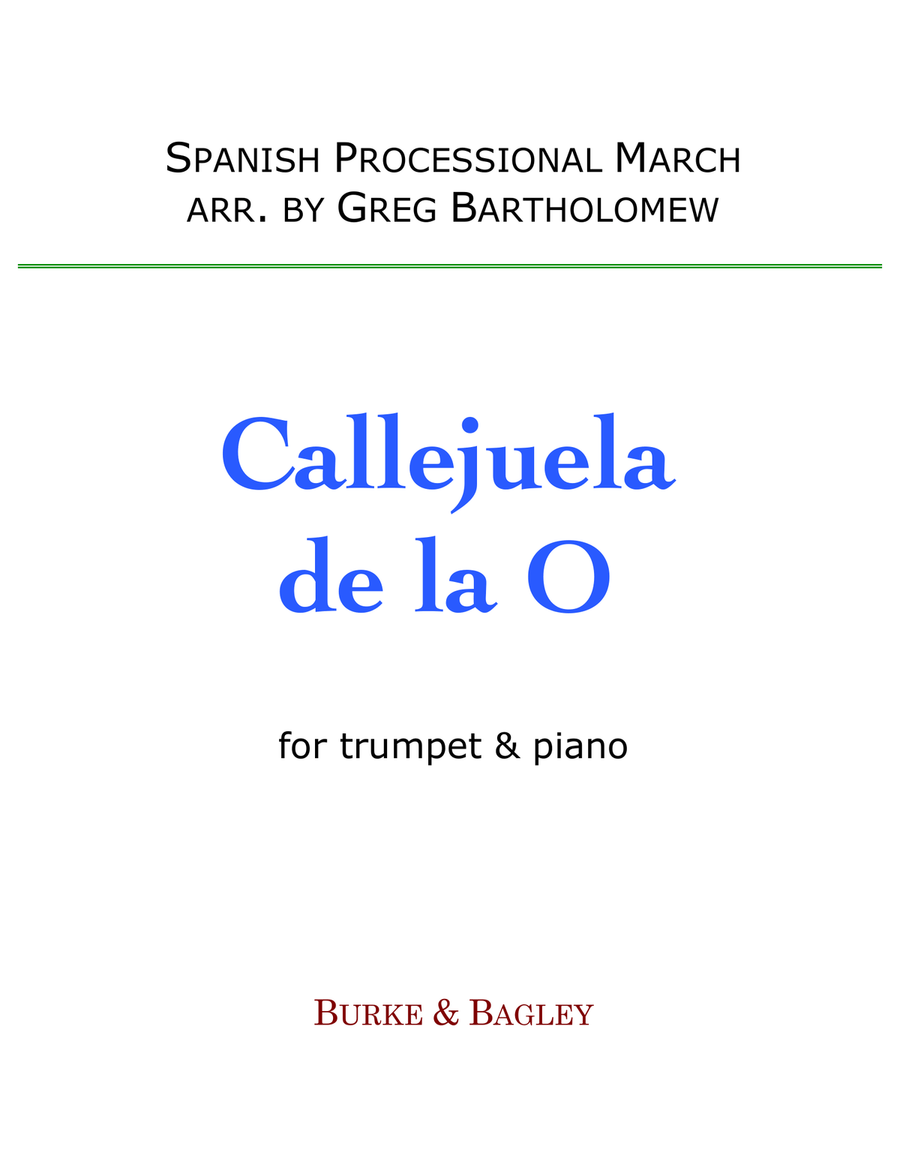 Callejuela de la O Trumpet Solo scores gallery preview page 1