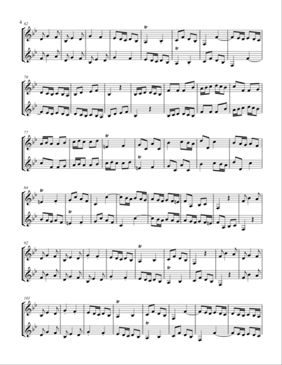 6 Canonic Duets Piccolo Trumpet scores gallery preview page 5
