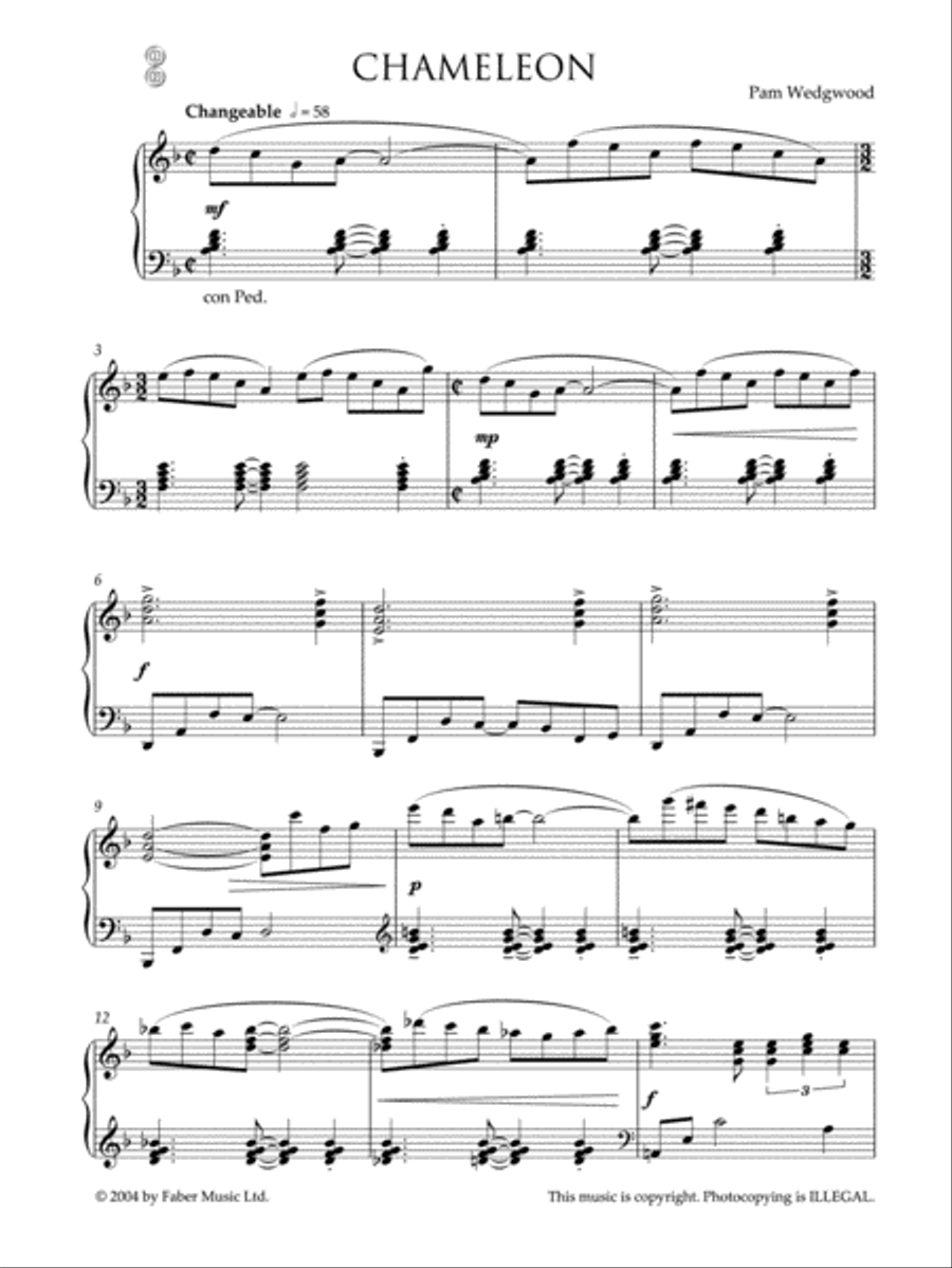 Wedgwood /Wedgwood Blue (Book & CD) Piano Solo scores gallery preview page 6