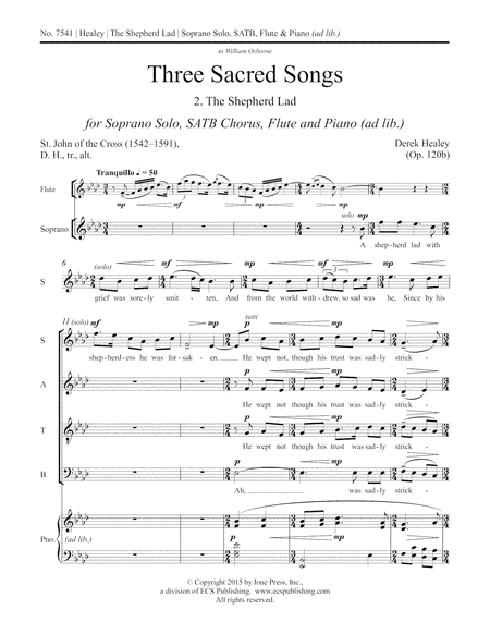 Three Sacred Songs: 2. The Shepherd Lad (Downloadable)