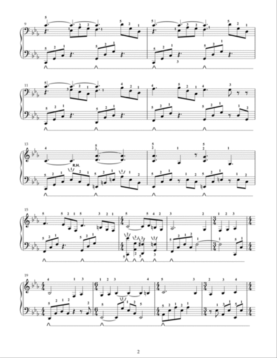 Piano Concerto #2 Piano Solo scores gallery preview page 2