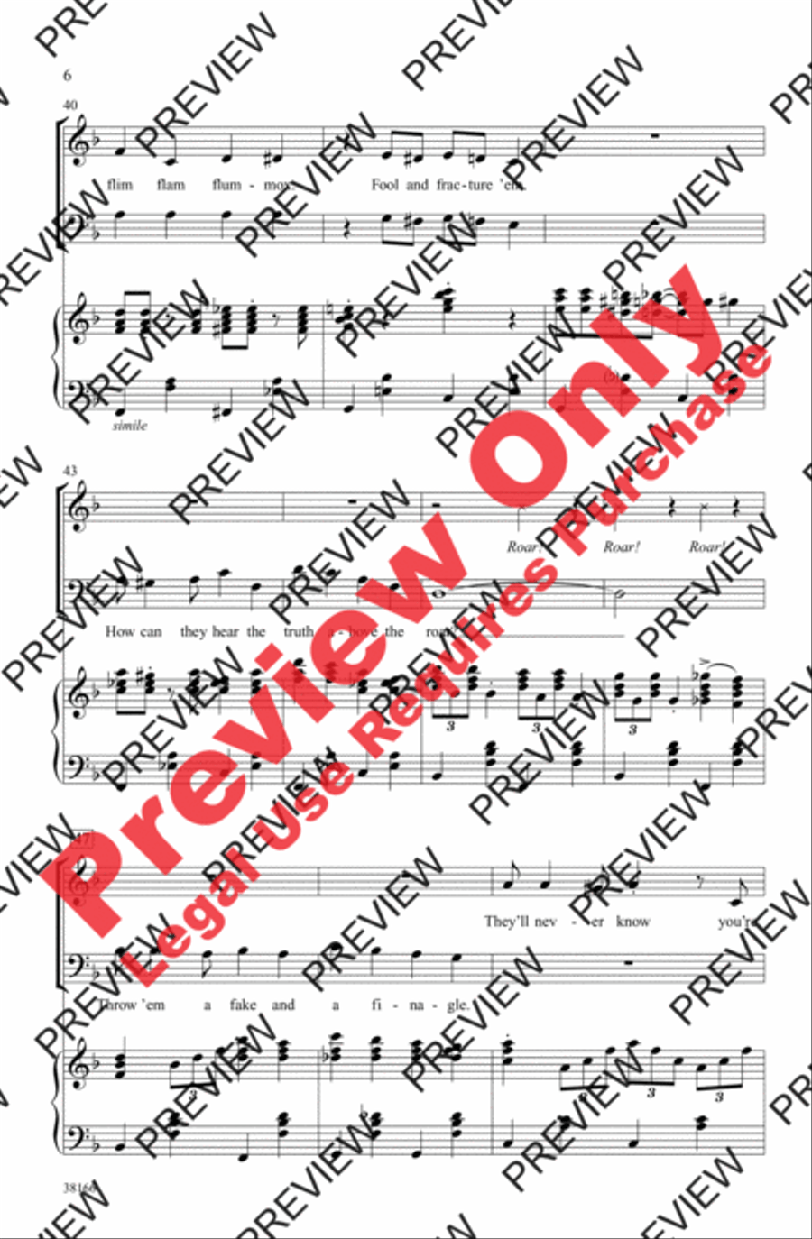 Razzle Dazzle 4-Part scores gallery preview page 17