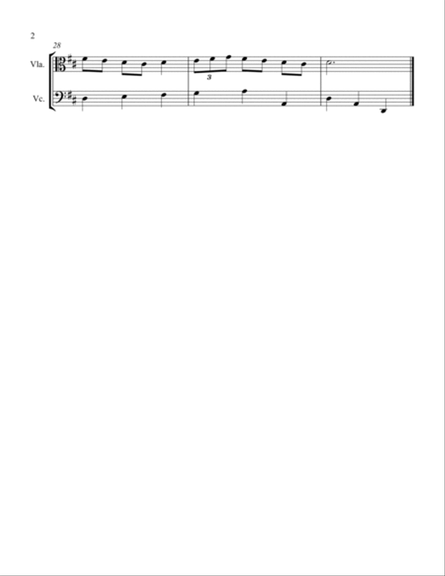 Minuet #4 Minuet #4 String Duet scores gallery preview page 2