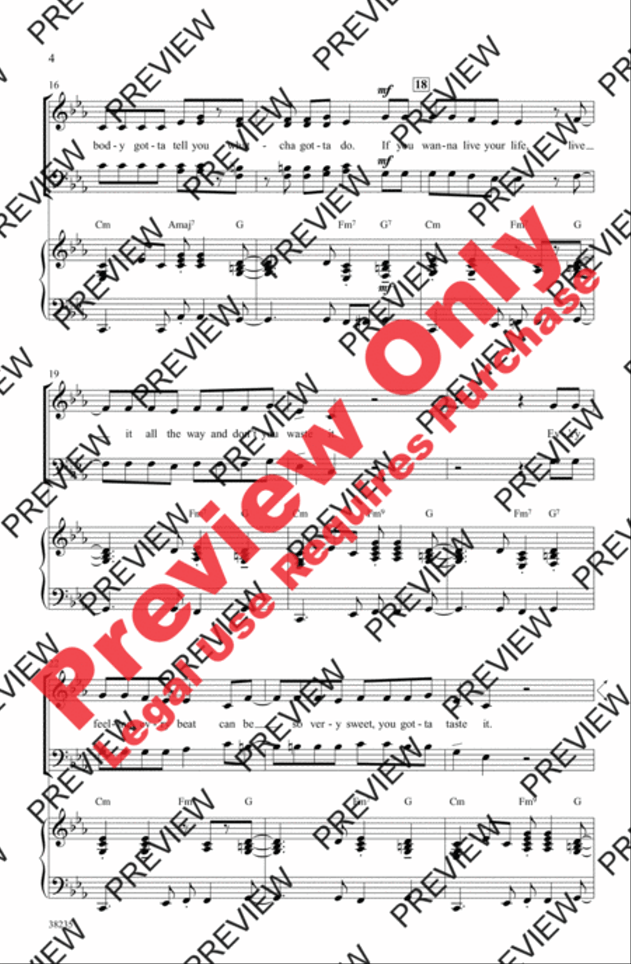 Let's Get Loud 4-Part scores gallery preview page 4