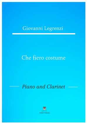 Legrenzi - Che fiero costume (Piano and Clarinet)