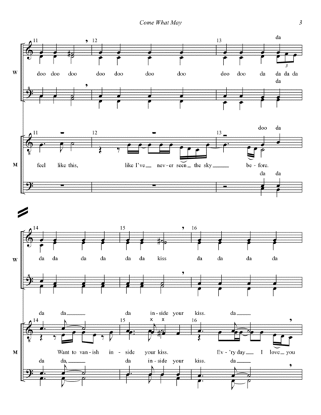 Come What May (from Moulin Rouge) (arr. Theodore Hicks)