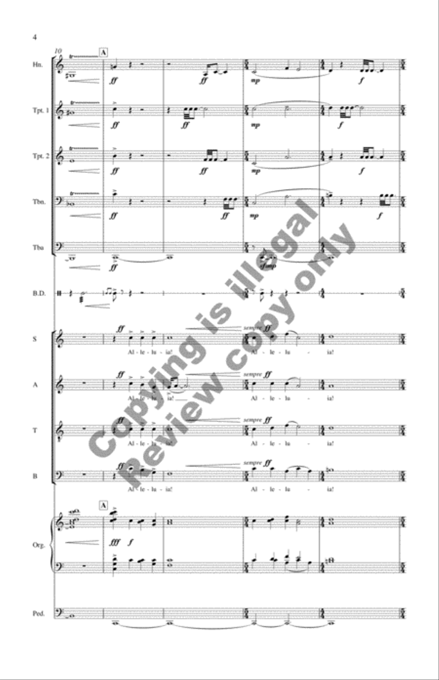Alleluias, Intercessions and Remembrances (Brass Quintet Score) Choir scores gallery preview page 5