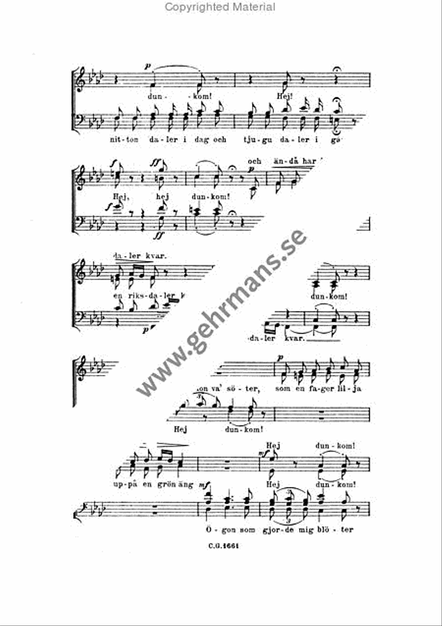 Hej dunkom! 4-Part scores gallery preview page 3