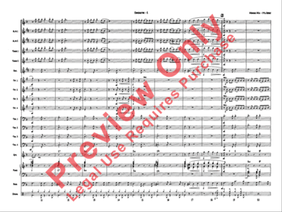 Mamma Mia---It's ABBA! Jazz Ensemble scores gallery preview page 6